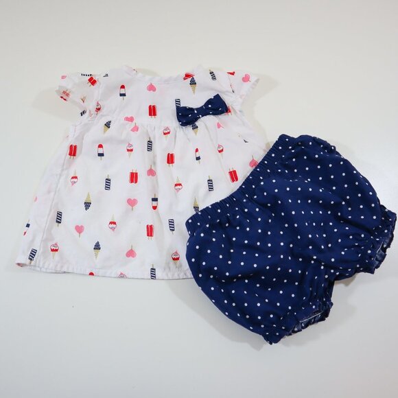 Carter's Other - Carter's Blue, Red, and White Nautical two-piece set for baby